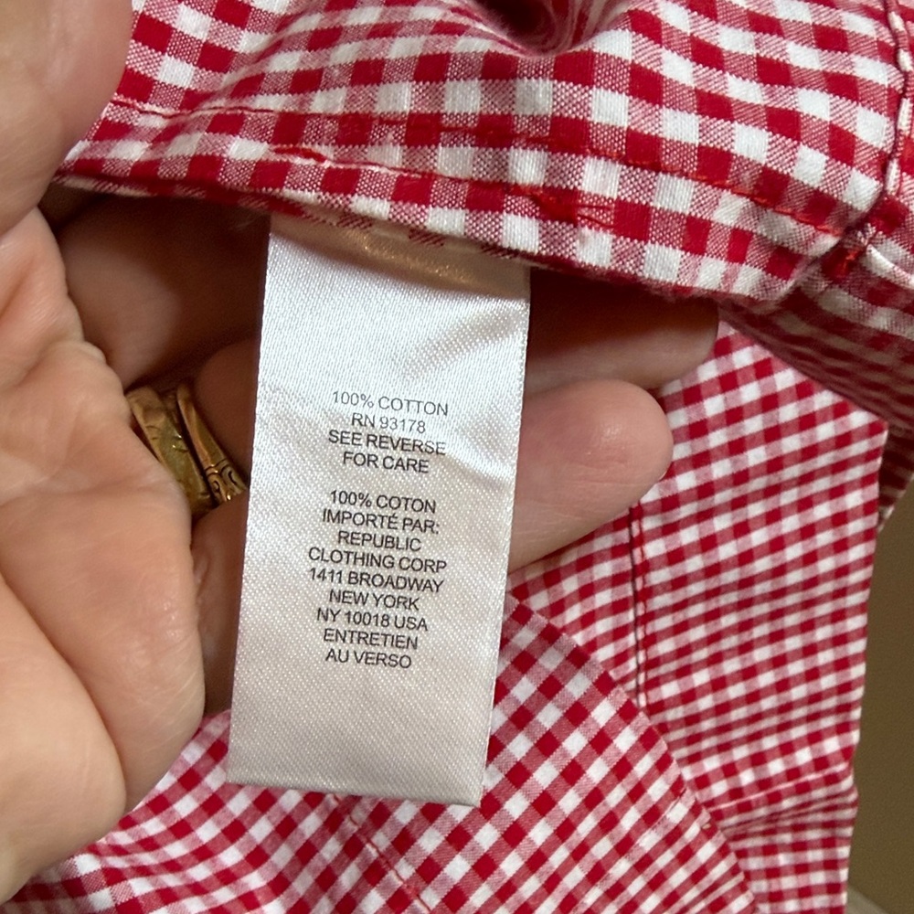 Rachel Zoe Red Gingham Maxi Dress - Picture 7 of 9